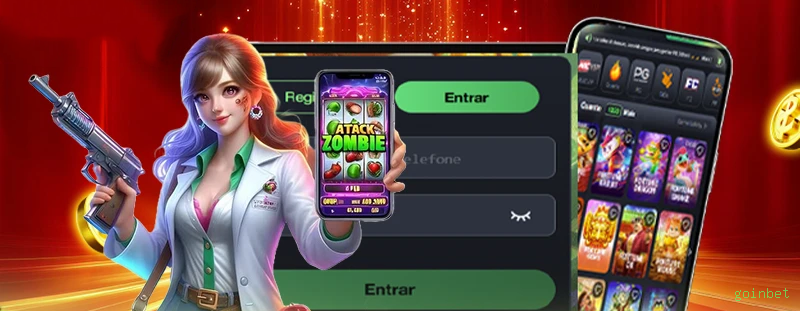 Imagem promocional do cassino online da goinbet mostrando jogos ao vivo